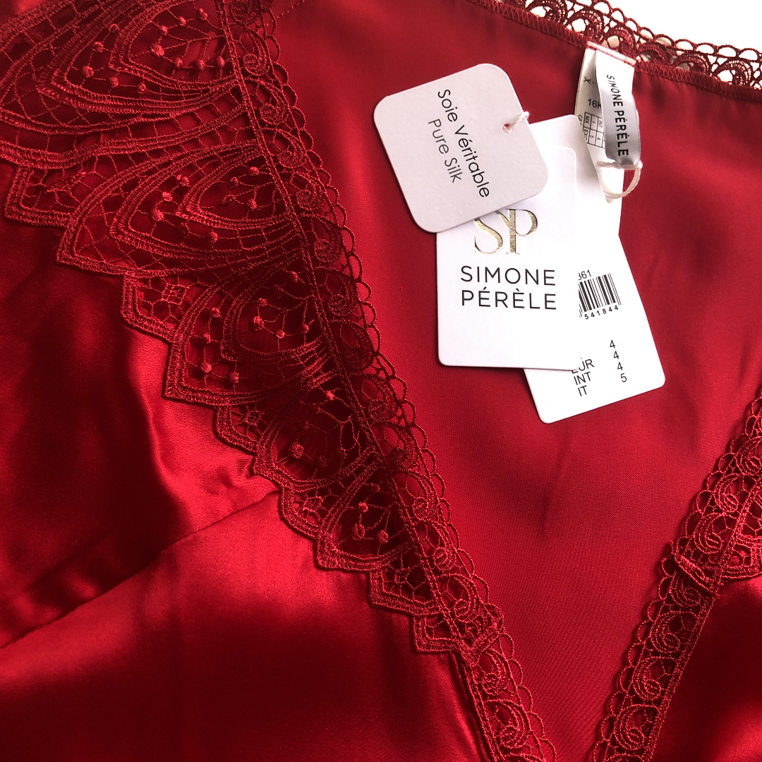 ❤︎スペシャル価格❤︎高級Simone Perele❤︎ ダークレッドの美しい